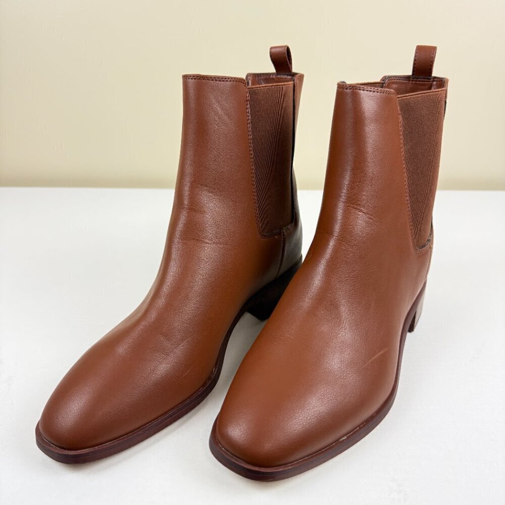 EUC J. Crew Brown Pull On Chelsea Boots